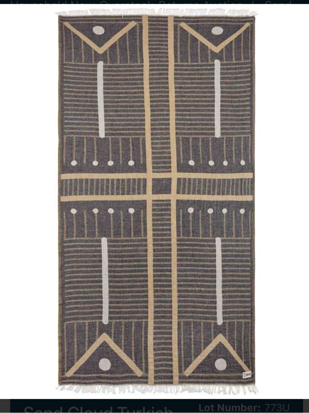 Sandcloud 100% Turkish Organic Cotton Beach Towel Fringe Warp